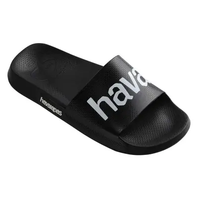 HAVAIANAS SLIDE CLASSIC LOGO MANIA Uniszex papucs, fekete, méret 41/42