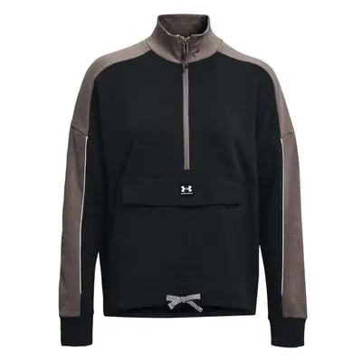 Under Armour RIVAL FLEECE HOODIE Női pulóver, fekete, méret