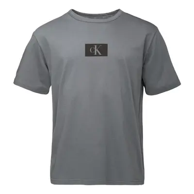 Calvin Klein S/S CREW NECK Férfi póló, sötétszürke, méret