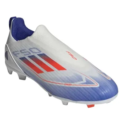 adidas F50 LEAGUE LL FG/MG J Gyerek futballcipő, fehér, méret