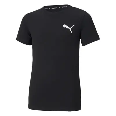 Puma ACTIVE SMALL LOGO TEE Fiú póló sportolásra, fekete, méret