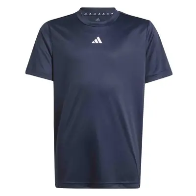 adidas JERSEY ESSENTIALS LOGO KIDS Gyerek edzőpóló, sötétkék, méret