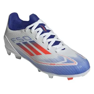 adidas F50 LEAGUE FG/MG J Gyerek futballcipő, fehér, méret 35.5