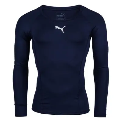 Puma LIGA BASELAYER TEE LS Férfi funkcionális póló, sötétkék, méret