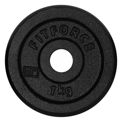 Fitforce PLB 1KG 25MM Súlyzótárcsa, fekete, méret