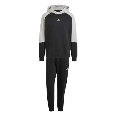 adidas SPORTSWEAR FLEECE COLORBLOCK TRACK SUIT Férfi melegítő szett, fekete, méret