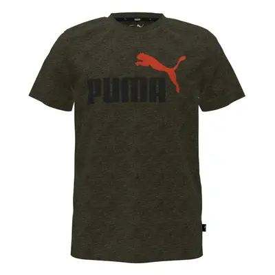 Puma ESS + COL LOGO TEE Fiú póló, khaki, méret