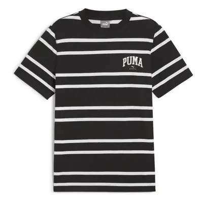 Puma SQUAD STRIPE AOP TEE Férfi póló, fekete, méret