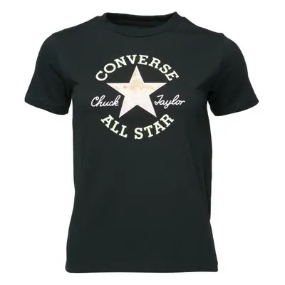 Converse CHUCK PATCH INFILL TEE Női felső, fekete, méret