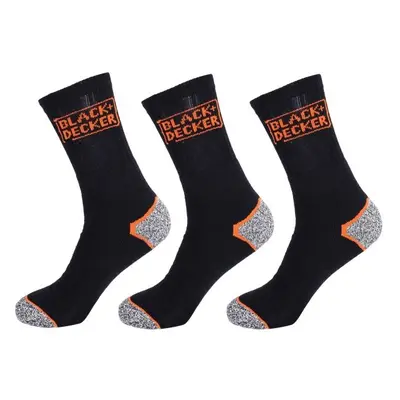 BLACK & DECKER SOCKS BLACK 3P Munkazokni, , méret