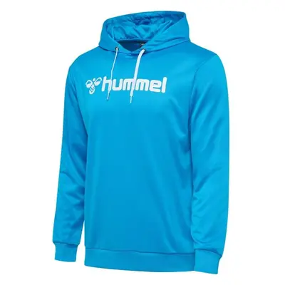 Hummel LOGO HOODIE Férfi pulóver, világoskék, méret