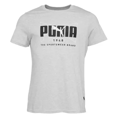 Puma GRAPHICS EXECUTION TEE Férfi póló, szürke, méret