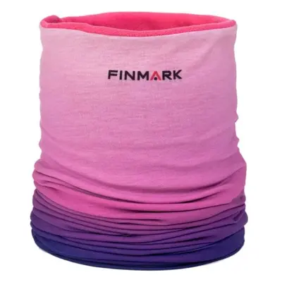 Finmark FSW-238 Női multifunkcionális kendő fleece béléssel, rózsaszín, méret