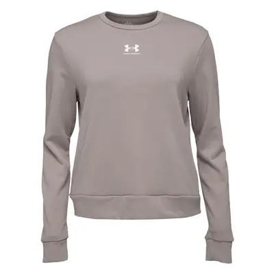 Under Armour RIVAL TERRY CREW Női pulóver, szürke, méret