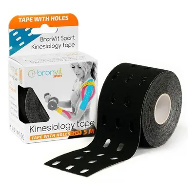 BronVit KINESIO TAPE Kineziológiai tapasz, fekete, méret