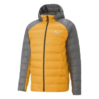 Puma PACKLITE HOODED DOWN JACKET Férfi dzseki, sárga, méret