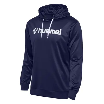 Hummel LOGO HOODIE Férfi pulóver, sötétkék, méret