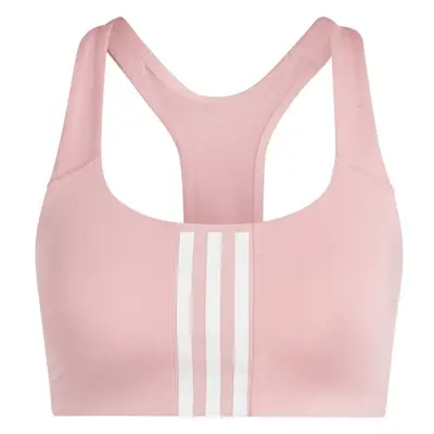 adidas POWERIMPACT 3-STRIPES BRA Női sportmelltartó, rózsaszín, méret