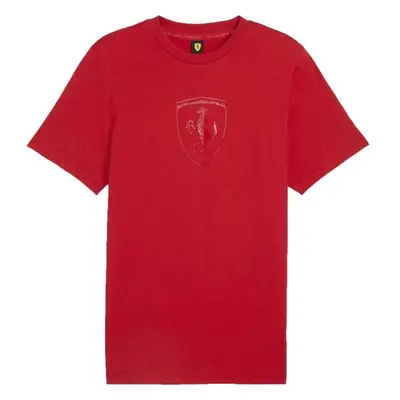 Puma FERRARI RACE TONAL BIG SHIELD TEE Férfi póló, piros, méret