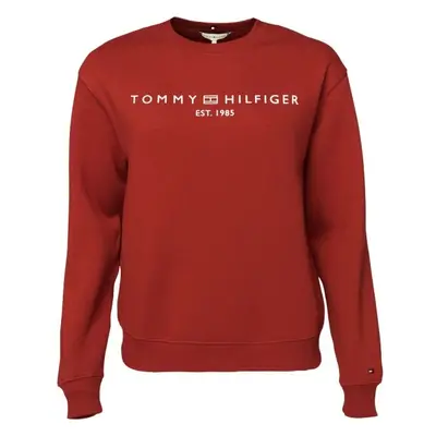 Tommy Hilfiger MDRN REG CORP LOGO C-NK SWTSHRT Női pulóver, piros, méret