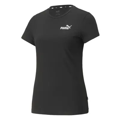 Puma ESS+EMBROIDERY TEE Női póló, fekete, méret