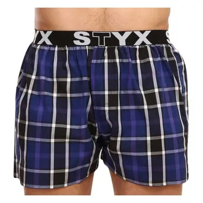 Styx MEN'S BOXERS SHORTS SPORTS RUBBER Férfi alsónemű, sötétkék, méret