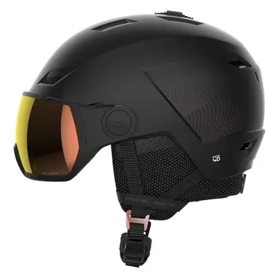 Salomon ICON LT VISOR PHOTO W Női sísisak, fekete, méret