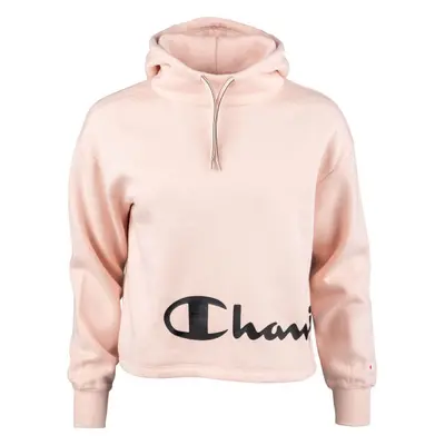 Champion HOODED SWEATSHIRT Női pulóver, rózsaszín, méret