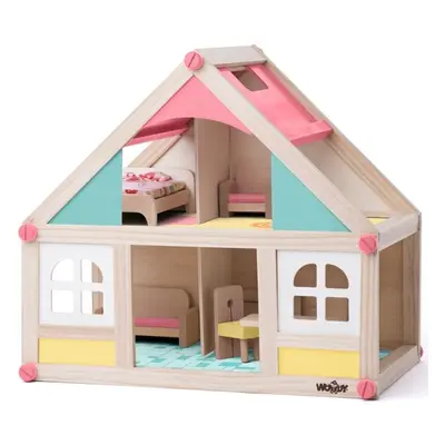 WOODY SMALL HOUSE WITH ACCESSORIES Babaház, mix, méret