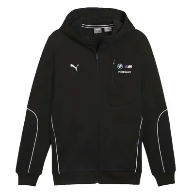 Puma BMW MOTORSPORT HOODED SWEAT Férfi pulóver, fekete, méret