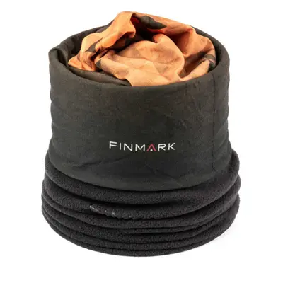 Finmark MULTIFUNCTIONAL SCARF Multifunkcionális kendő fleece anyaggal, fekete, méret