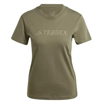 adidas TERREX CLASSIC LOGO Női póló, khaki, méret