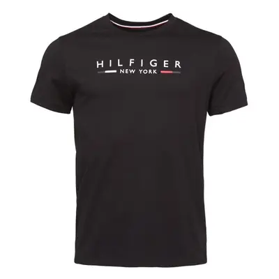 Tommy Hilfiger HILFIGER NEW YORK TEE Férfi póló, fekete, méret