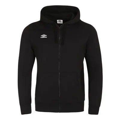 Umbro EMBOSSED LOGO HOODIE Férfi pulóver, fekete, méret