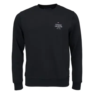 Tommy Hilfiger STACK SWEATSHIRT Férfi pulóver, fekete, méret