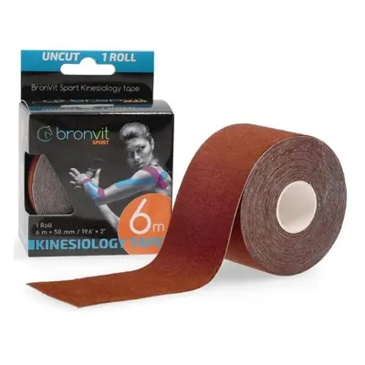 BronVit SPORT KINESIO TAPE CLASSIC Kineziológiai tapasz, barna, méret