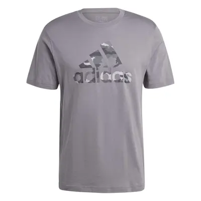 adidas CAMO BADGE OF SPORT TEE Férfi póló, szürke, méret