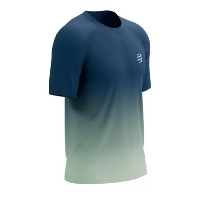 Compressport PERFORMANCE SS TSHIRT Férfi futófelső, kék, méret