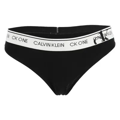 Calvin Klein FADED GLORY-THONG Női tanga alsó, fekete, méret