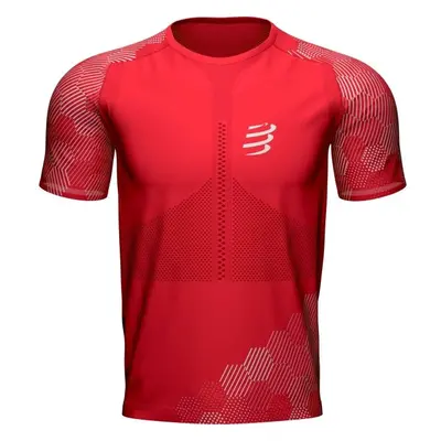 Compressport RACING SS TSHIRT Férfi póló futáshoz, piros, méret