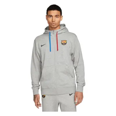 Nike FCB NSW CLUB HOODIE FZ FT CL Férfi pulóver, szürke, méret