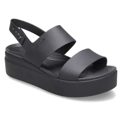 Crocs BROOKLYN LOW WEDGE W Női szandál, fekete, méret 38/39