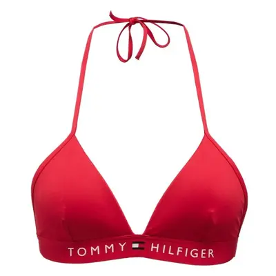 Tommy Hilfiger TH ORIGINAL-TRIANGLE FIXED FOAM Női fürdőruha felső, piros, méret