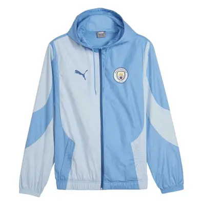 Puma MANCHESTER CITY FC PREMATCH WOVEN JACKET Férfi kabát, kék, méret