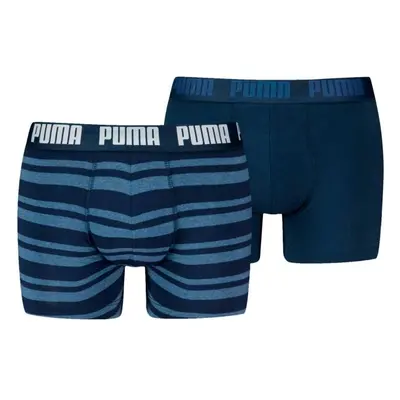 Puma MEN EVERYDAY HERITAGE STRIPE BOXER 2P Férfi boxeralsó, sötétkék, méret