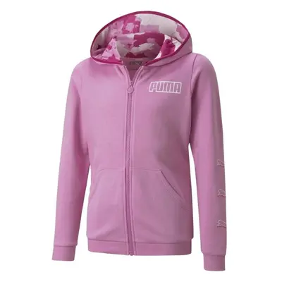 Puma ALPHA FULL -ZIP HOODIE TR Lány pulóver, rózsaszín, méret