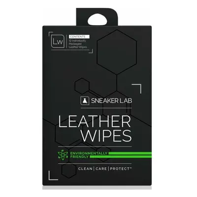 SNEAKER LAB LEATHER WIPES PACK Cipőtisztító kendő bőrcipőhöz, fehér, méret