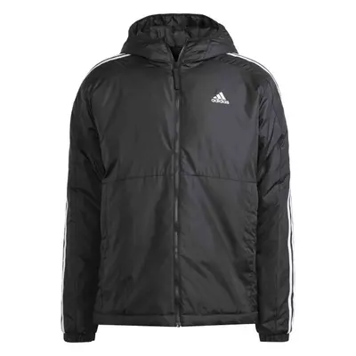 adidas ESSENTIALS 3-STRIPES INSULATED HOODED Férfi kabát, fekete, méret