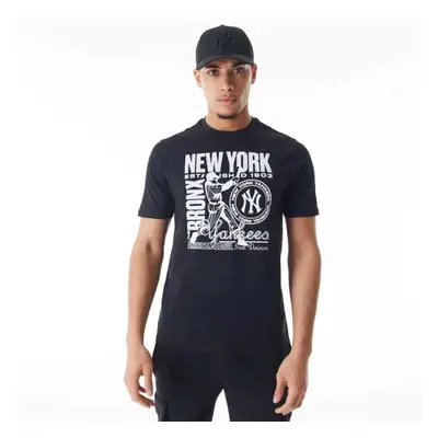 New Era NEW YORK YANKEES MLB DISTRESSED Férfi póló, fekete, méret