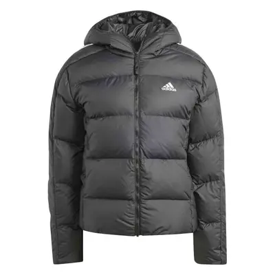 adidas ESSENTIALS 3-STRIPES MID DOWN HOODED Női kabát, fekete, méret